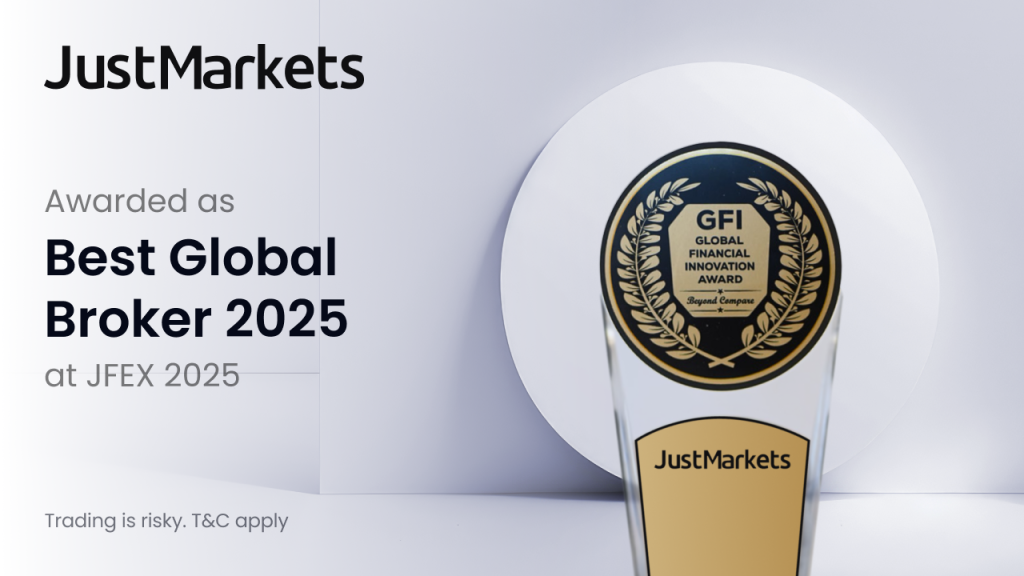 JustMarkets Wins the "Best Global Broker" Award at JFEX 2025 1 IMG 3675 1
