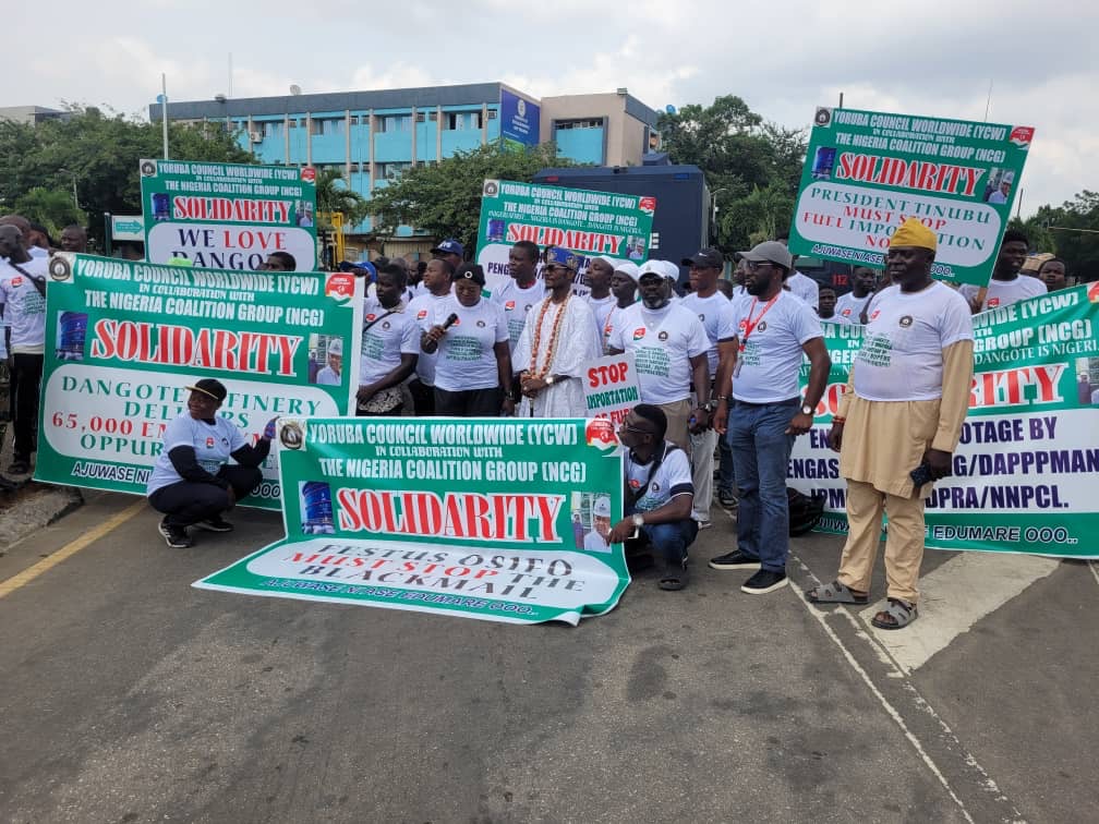 Nigeria Coalition Group, Yoruba Council Worldwide Stage Solidarity Protest Backing Dangote Refinery, Tinubu’s Agenda 1 40fcd2c5 be8c 433e 8f79 34173f1b4d72