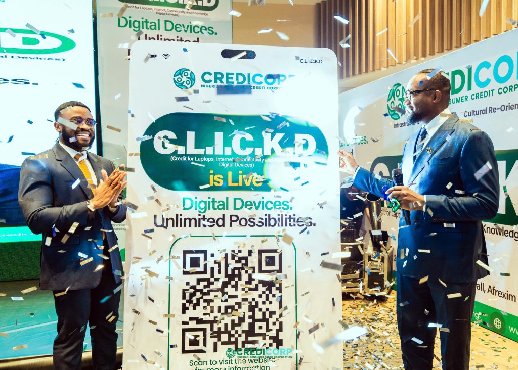 CREDICORP launches C.L.I.C.K.D. Scheme with FG’s 3MTT Programme, expanding affordable consumer credit for locally-assembled laptops and devices for digital workers 1 IMG 6115